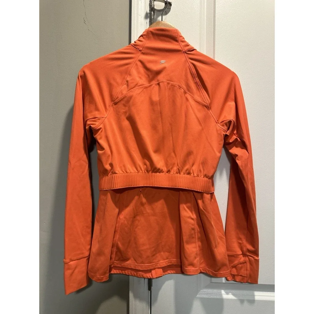 Fabletics Trinity Performance Jacket‎ Orange Small - Picture 4 of 7